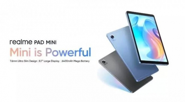 Realme представила свой бюджетный компактный планшет Pad Mini (2 фото)